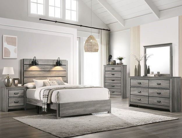 Carter Gray Queen Platform Bed - MyWaynesHome #