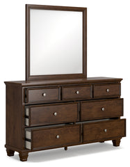 Danabrin Twin Panel Bed, Dresser and Mirror