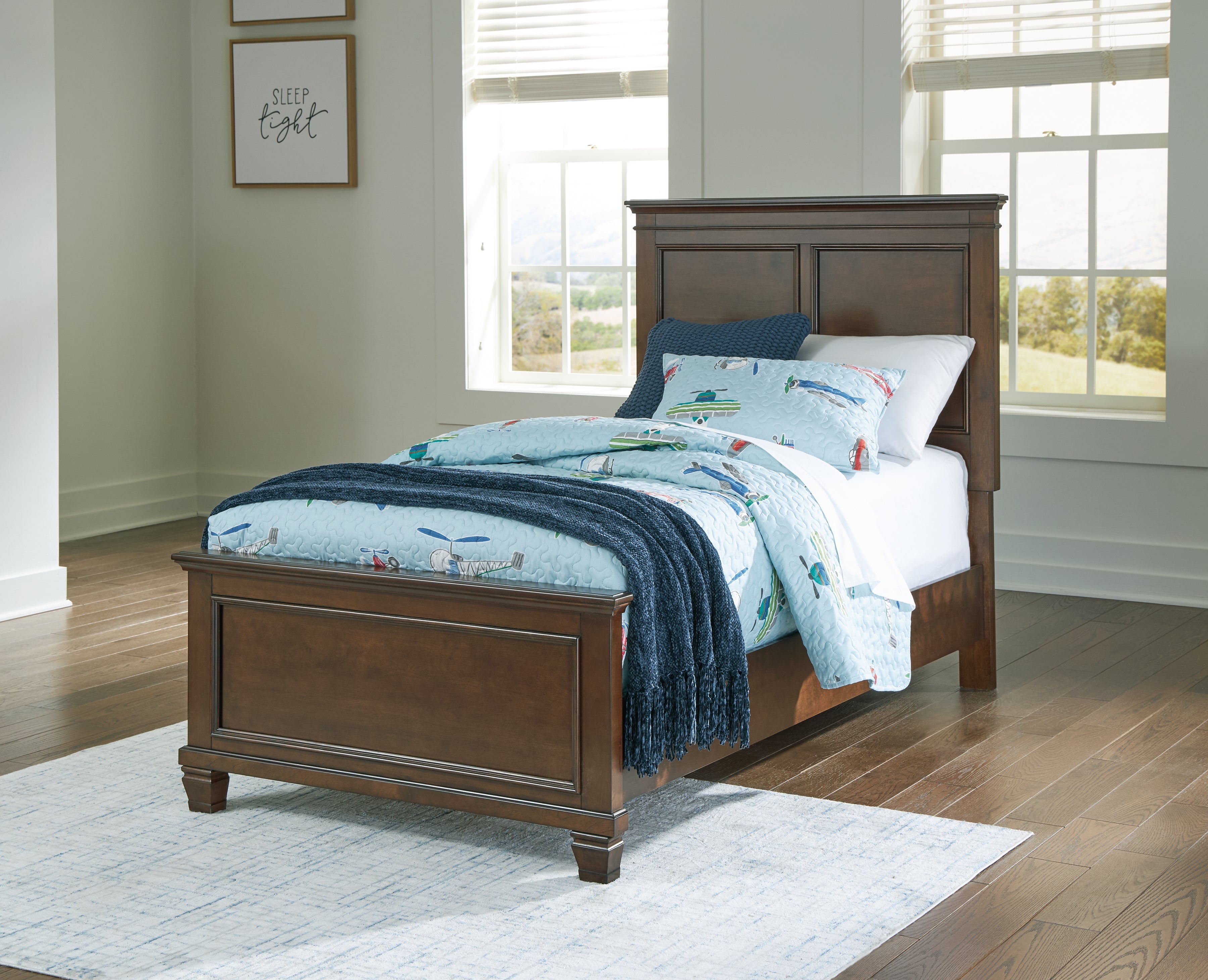 Danabrin Twin Panel Bed, Dresser and Mirror