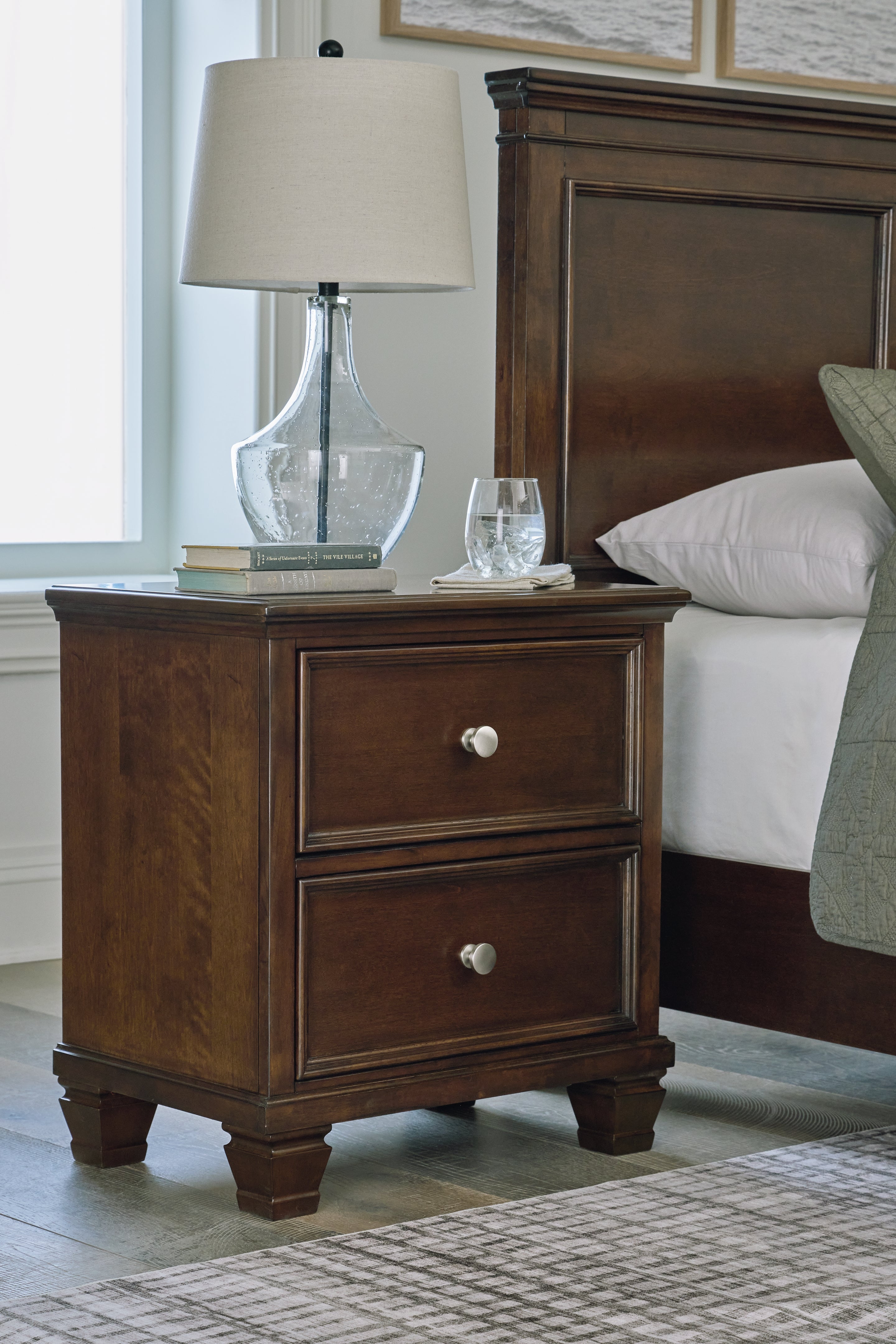 Danabrin Queen Panel Bed, Dresser, Mirror and Nightstand