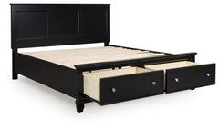 Lanolee King Panel Storage Bed