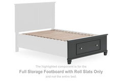 Lanolee Full Storage Footboard with Roll Slats