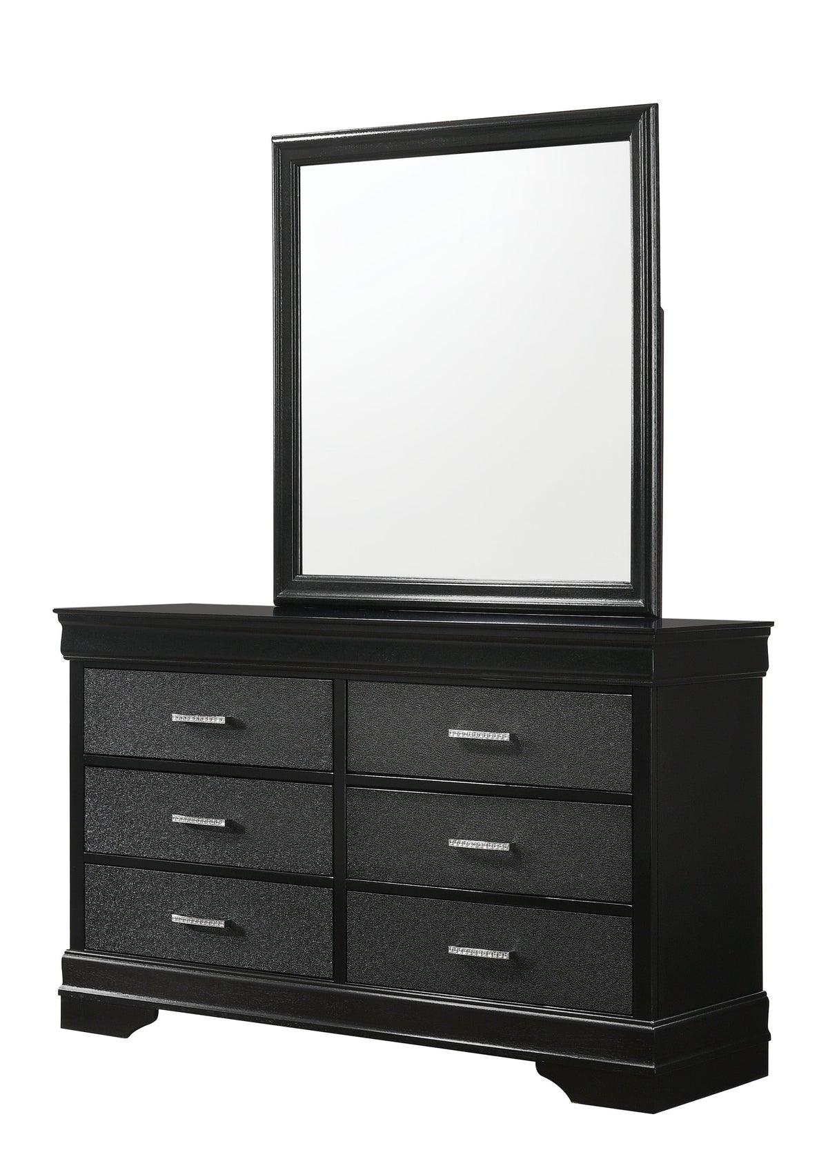 Amalia Black Bedroom Mirror (Mirror Only) - MyWaynesHome #