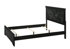 Amalia Black Upholstered Panel Bedroom Set - MyWaynesHome #