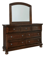 Porter Rustic Brown Footboard Storage Sleigh Platform Bedroom Set - MyWaynesHome #