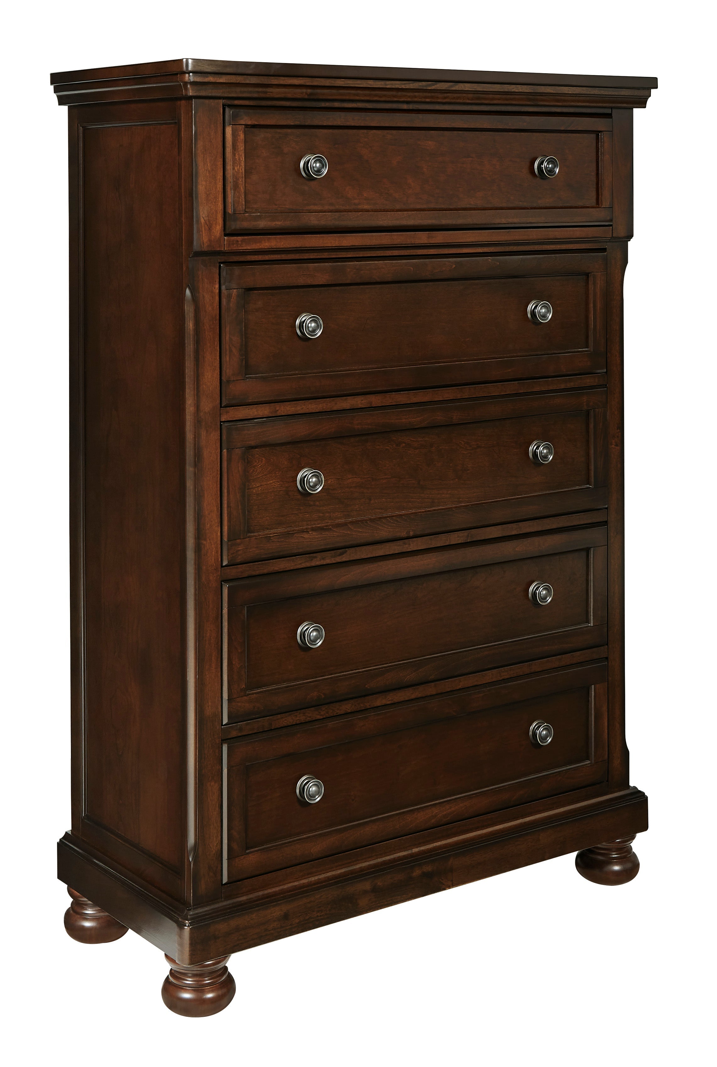 Porter Rustic Brown Footboard Storage Sleigh Platform Bedroom Set - MyWaynesHome #