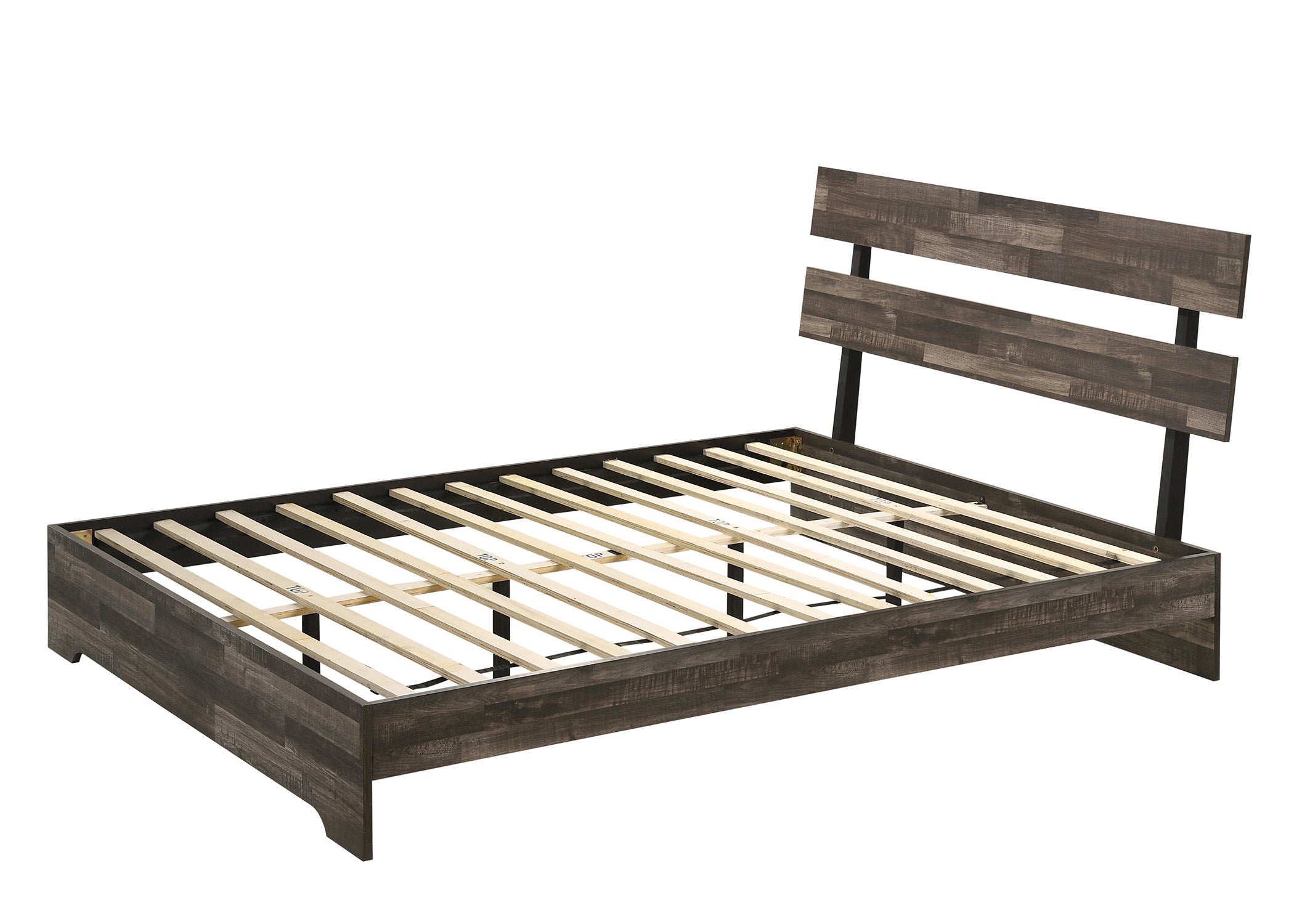 Atticus Brown Full Platform Bed - MyWaynesHome #