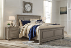 Lettner Light Gray Panel Bedroom Set - MyWaynesHome #