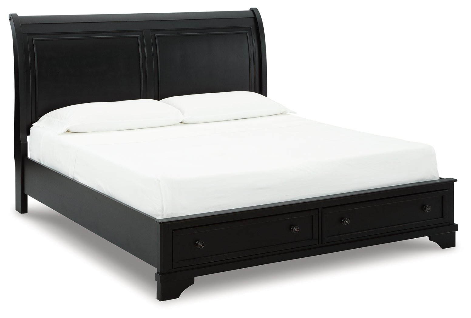 Chylanta California King Sleigh Storage Bed