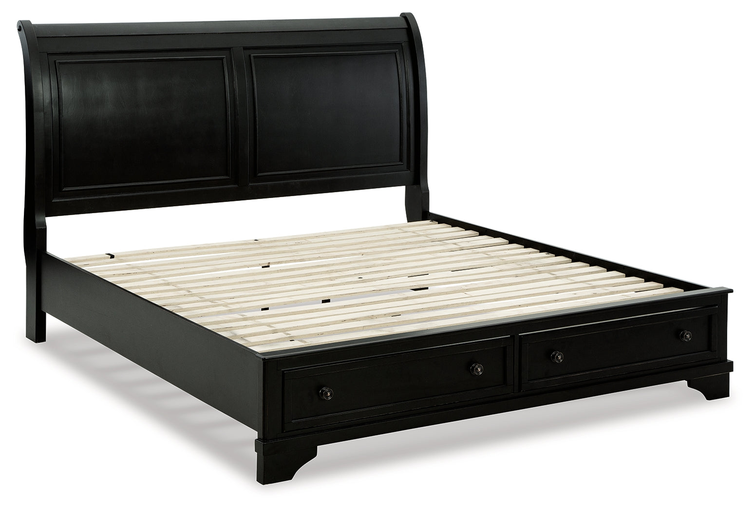 Chylanta California King Sleigh Storage Bed