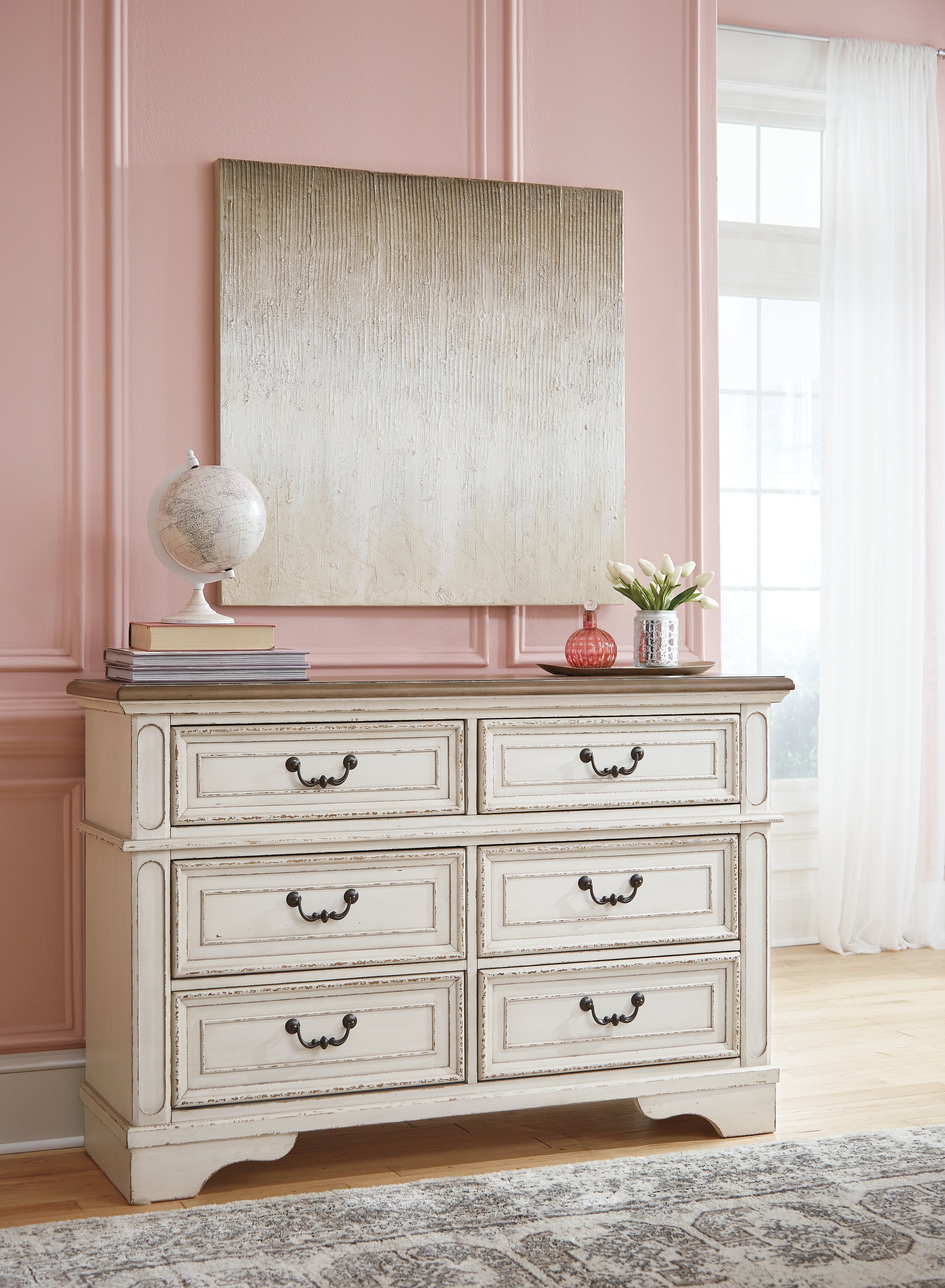 Realyn Twin Storage Daybed, Dresser and Nightstand