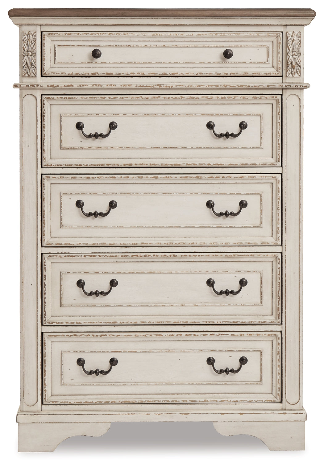Realyn Twin Panel Bed, Chest and Nightstand