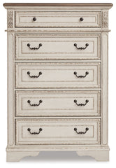 Realyn Twin Panel Bed, Chest and Nightstand