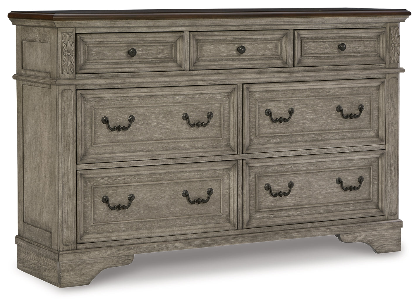 Lodenbay Queen Upholstered Panel Bed, Dresser and Nightstand