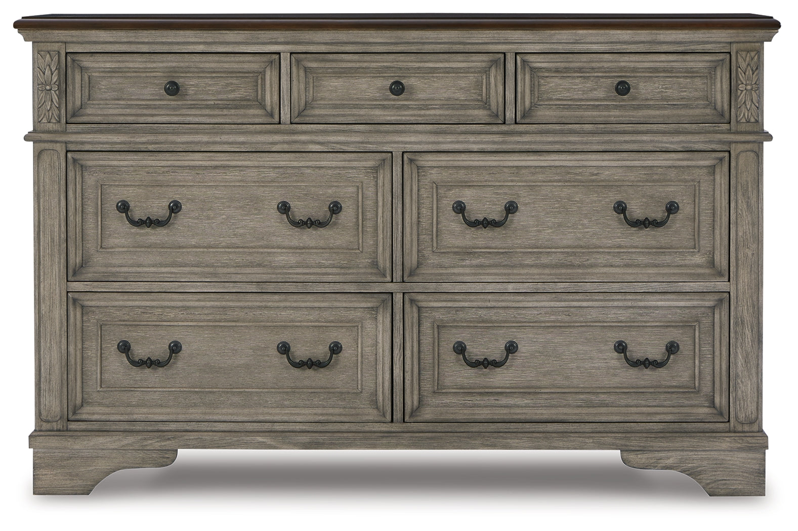 Lodenbay Queen Upholstered Panel Bed, Dresser and Nightstand