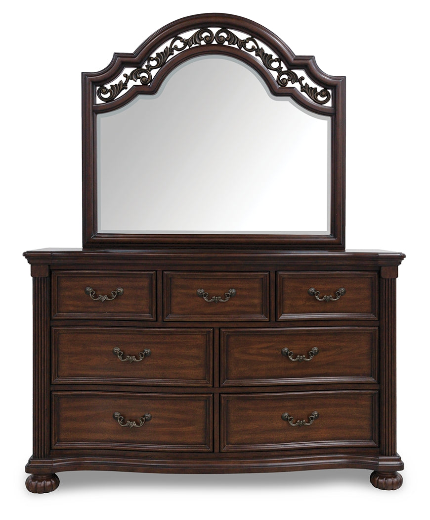 Lavinton Queen Poster Bed, Dresser and Mirror