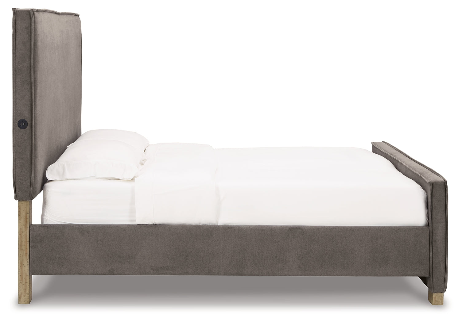 Krystanza California King Upholstered Panel Bed