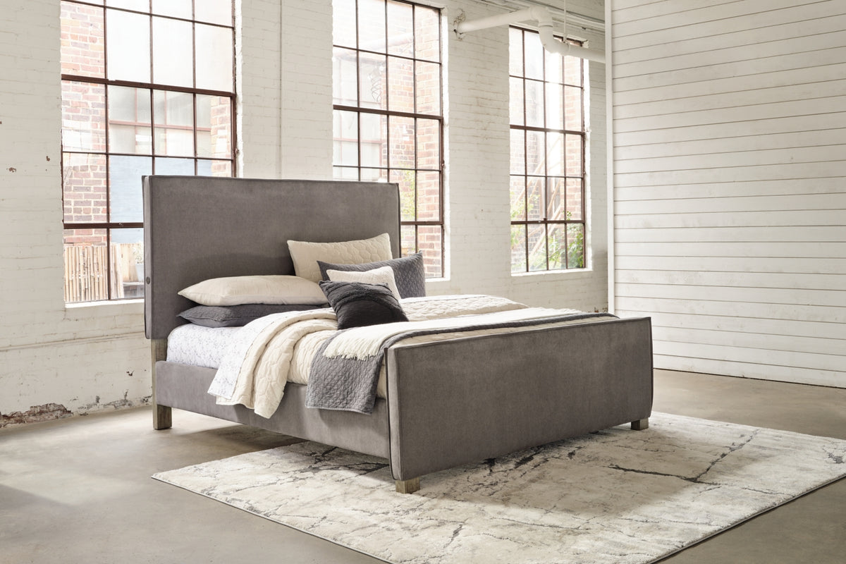 Krystanza California King Upholstered Panel Bed