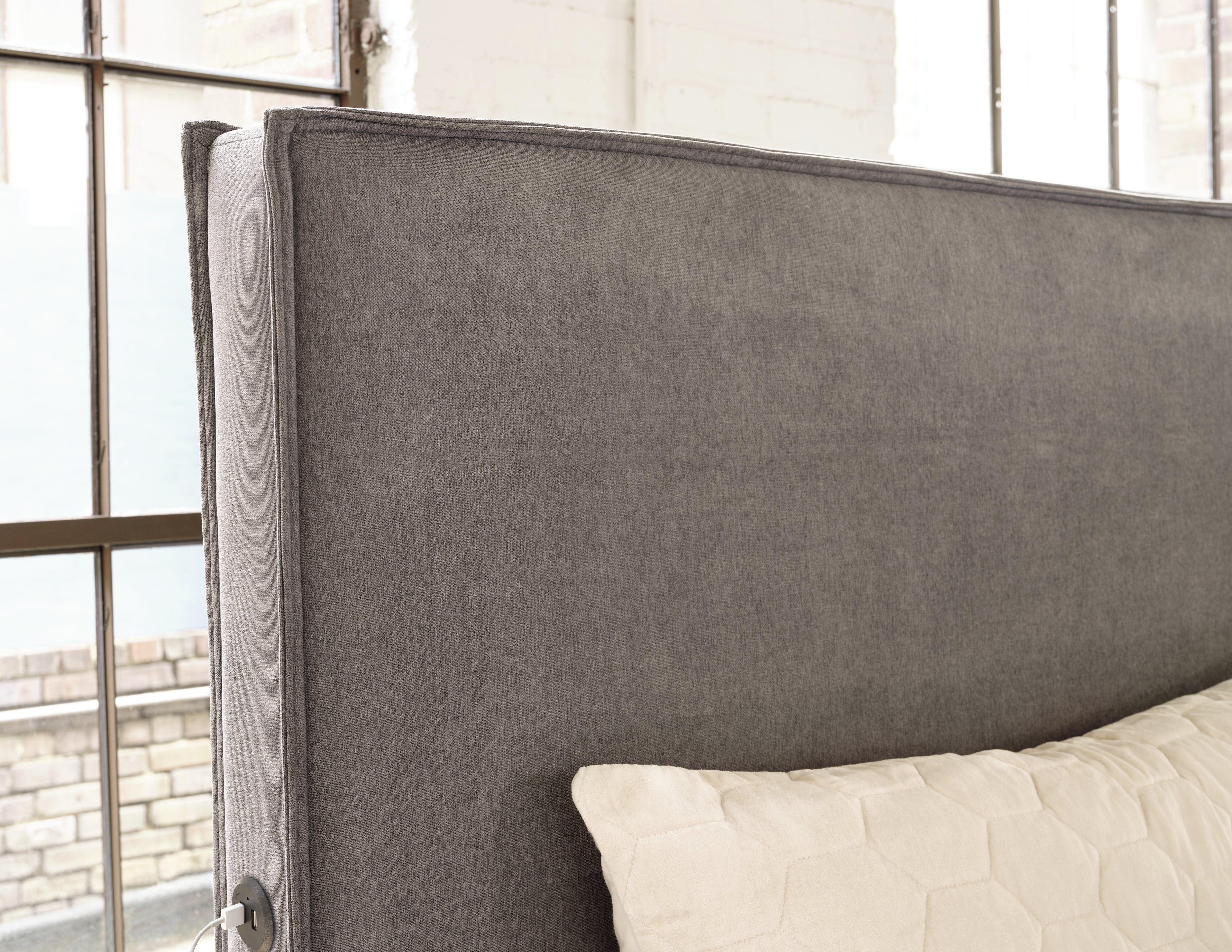 Krystanza California King Upholstered Panel Bed
