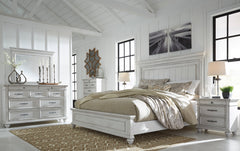 Kanwyn Panel Bedroom Set - Whitewash - MyWaynesHome #