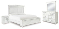 Kanwyn Queen Panel Storage Bed, Dresser, Mirror and Nightstand