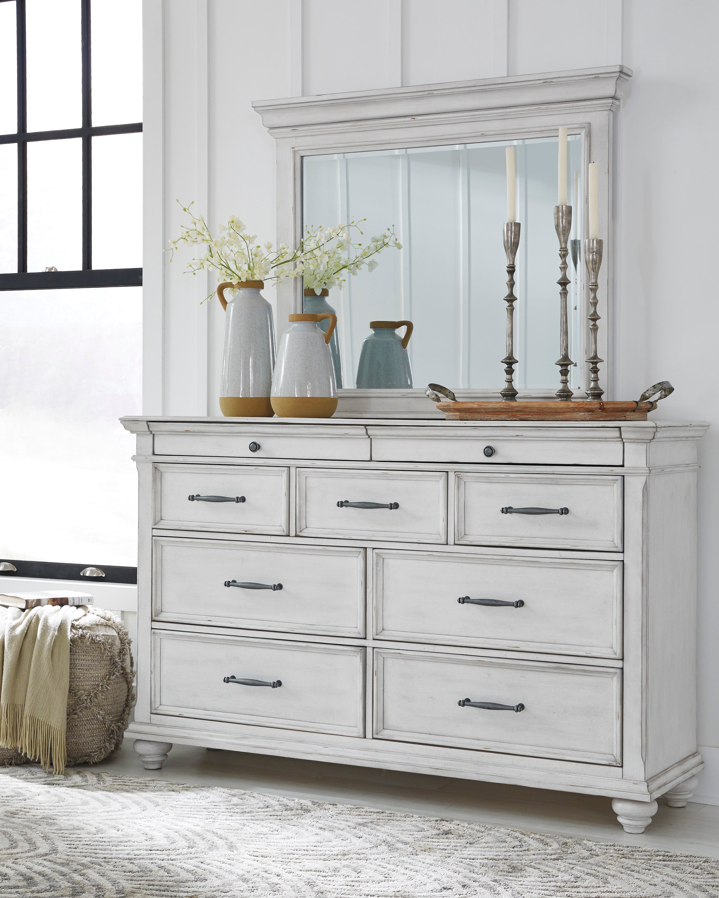 Kanwyn Panel Bedroom Set - Whitewash - MyWaynesHome #
