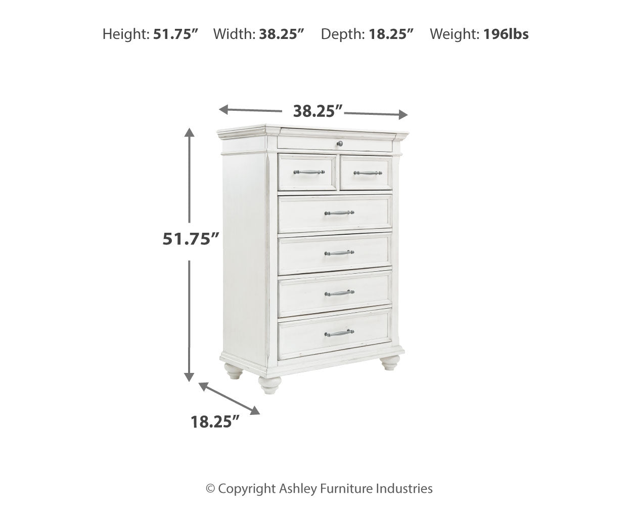 Kanwyn King Upholstered Panel Bed, Dresser, Mirror and Chest