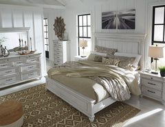 Kanwyn Panel Bedroom Set - Whitewash - MyWaynesHome #