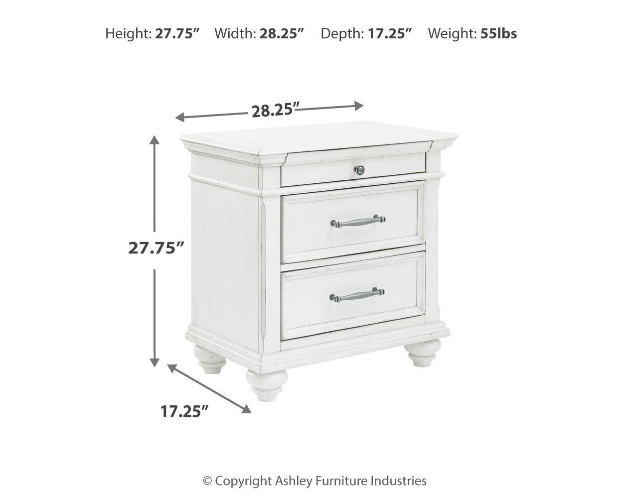 Kanwyn Queen Upholstered Panel Bed, Dresser, and Nightstand