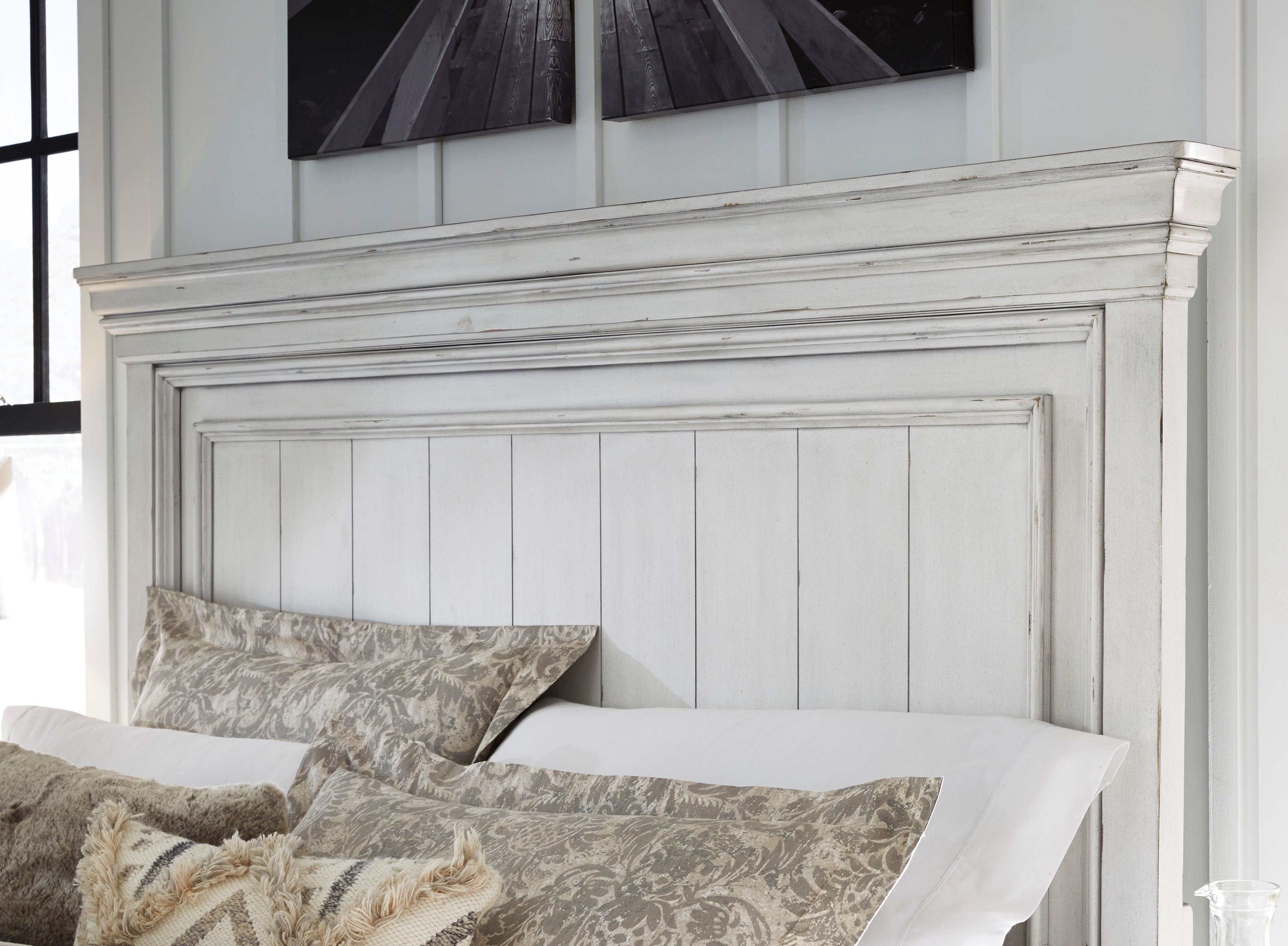 Kanwyn Panel Bedroom Set - Whitewash - MyWaynesHome #