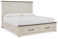 Brewgan California King Panel Storage Bed