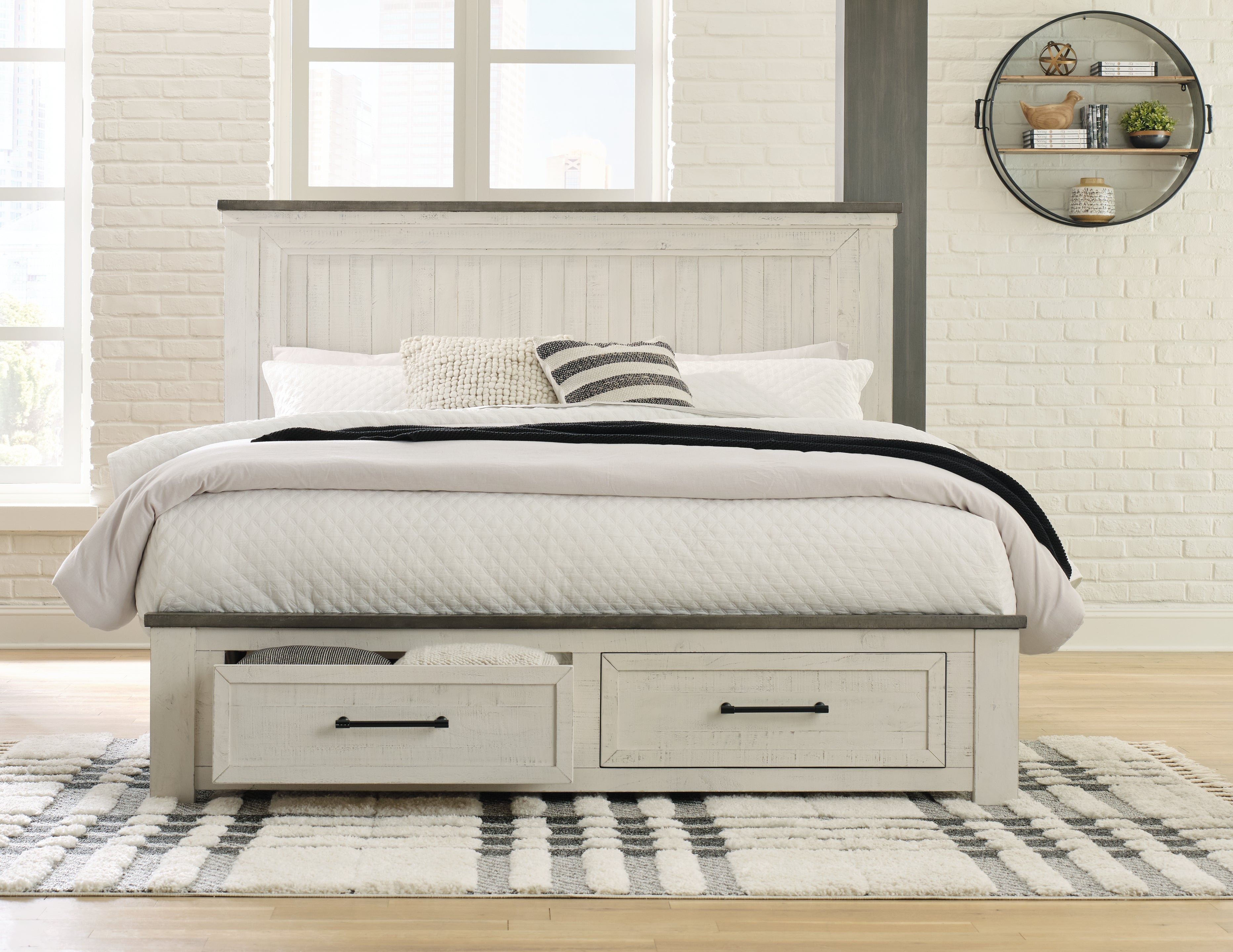 Brewgan California King Panel Storage Bed