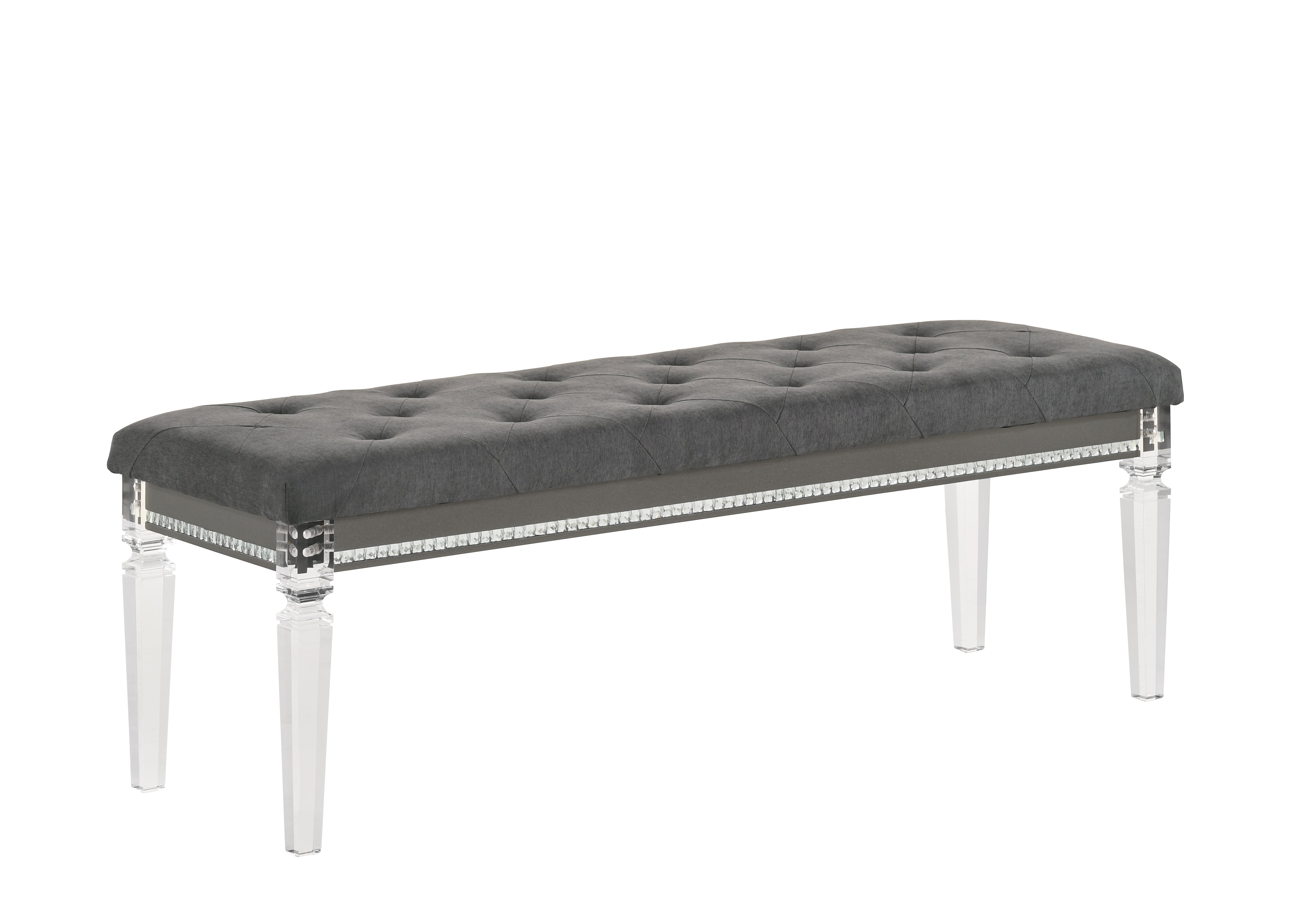 Giovani Dark Gray Bedroom Bench - MyWaynesHome #