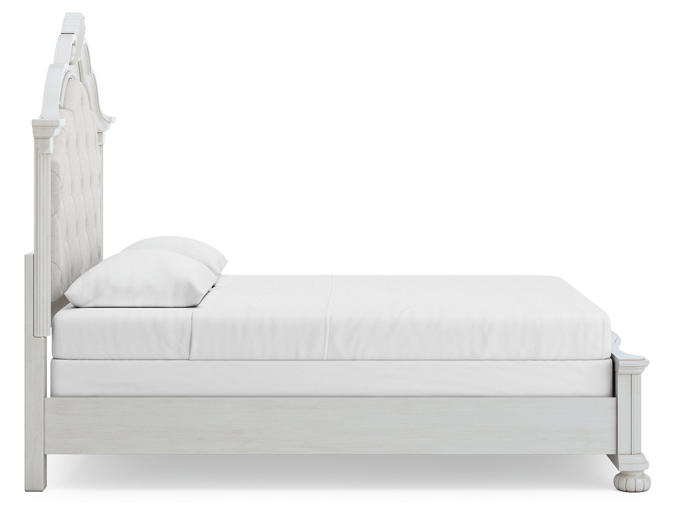 Montelaine Queen Upholstered Panel Bed, Dresser and Mirror