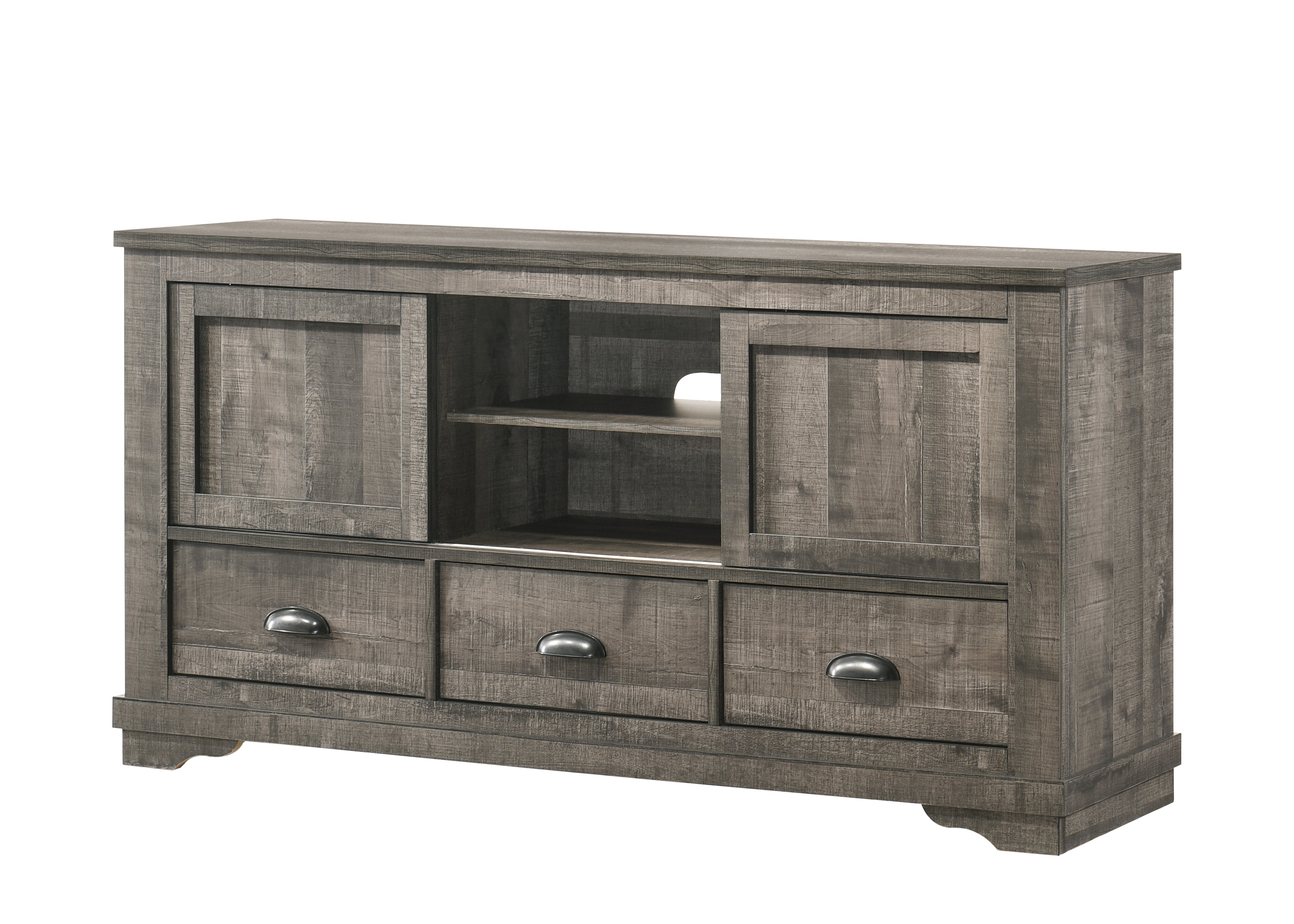 Coralee Gray 63" TV Stand - MyWaynesHome #