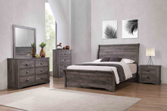 Coralee Gray King Sleigh Bed - MyWaynesHome #