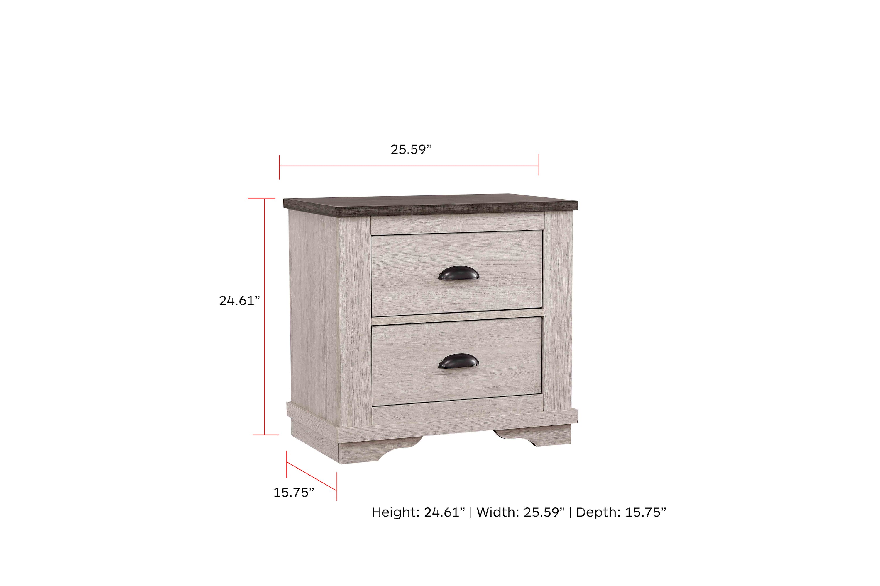 Coralee Chalk/Gray Nightstand - MyWaynesHome #