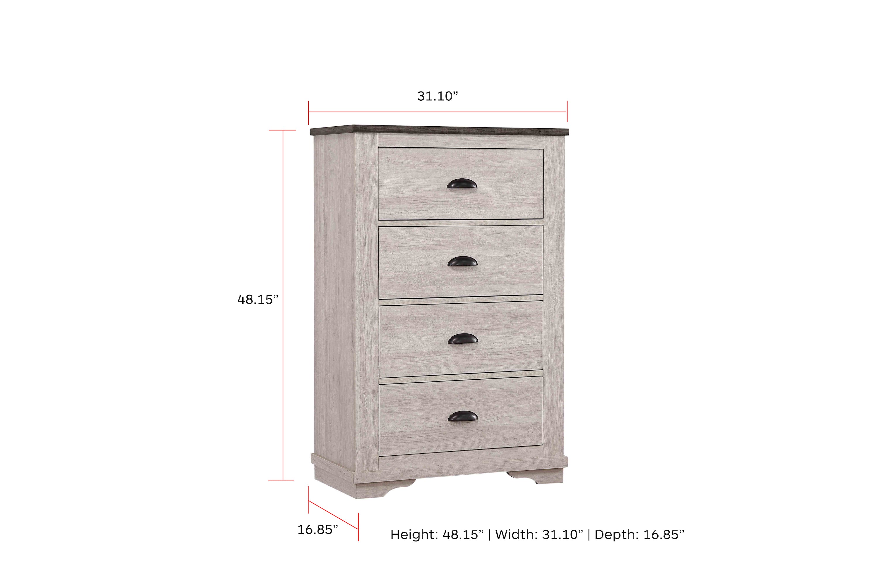 Coralee Chalk/Gray Sleigh Bedroom Set - MyWaynesHome #