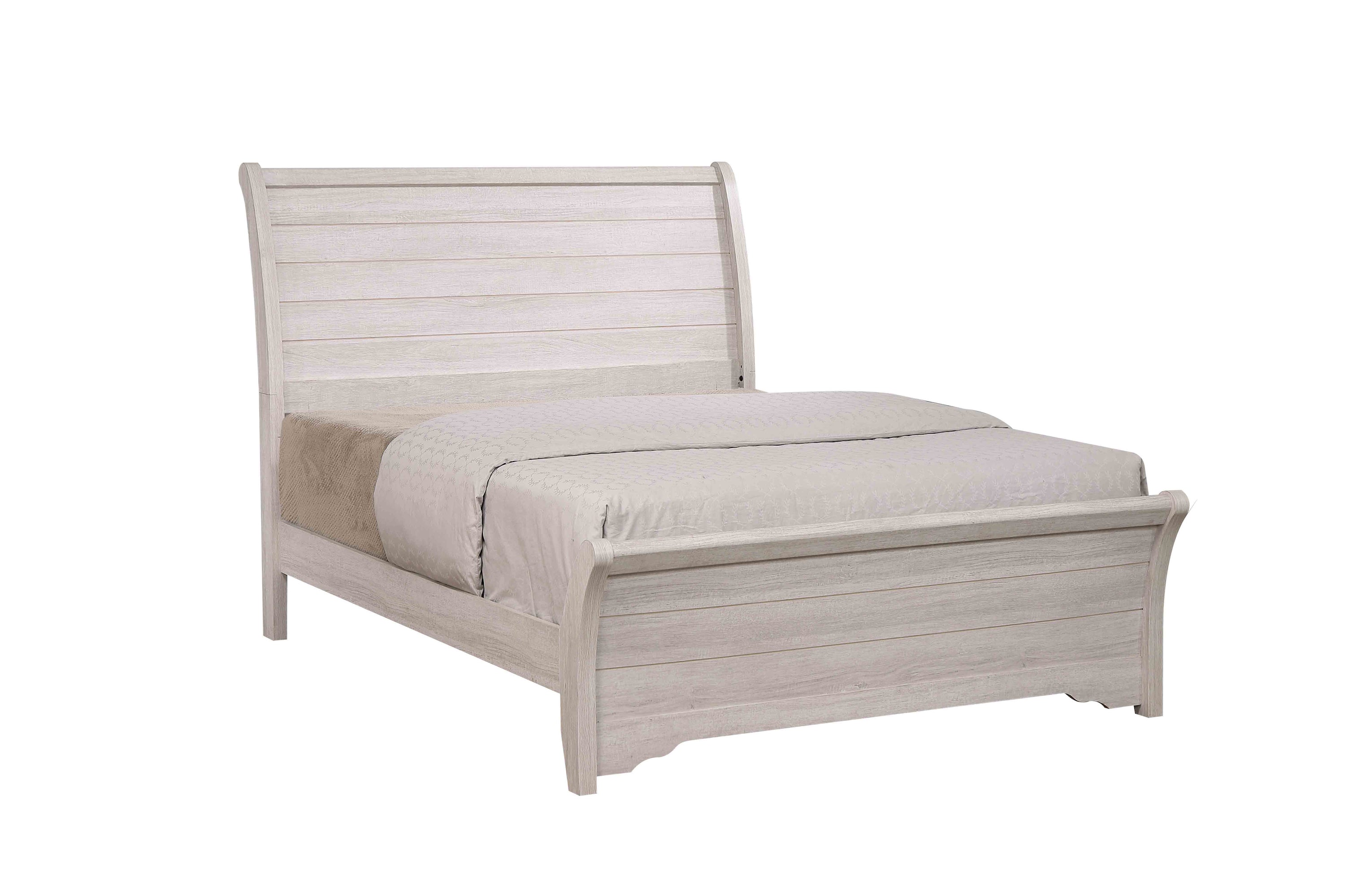 Coralee Chalk/Gray King Sleigh Bed - MyWaynesHome #