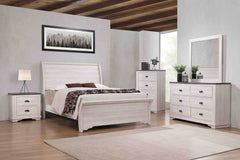 Coralee Chalk/Gray King Sleigh Bed - MyWaynesHome #