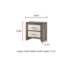 Rhett Brown/Cream Nightstand - MyWaynesHome #