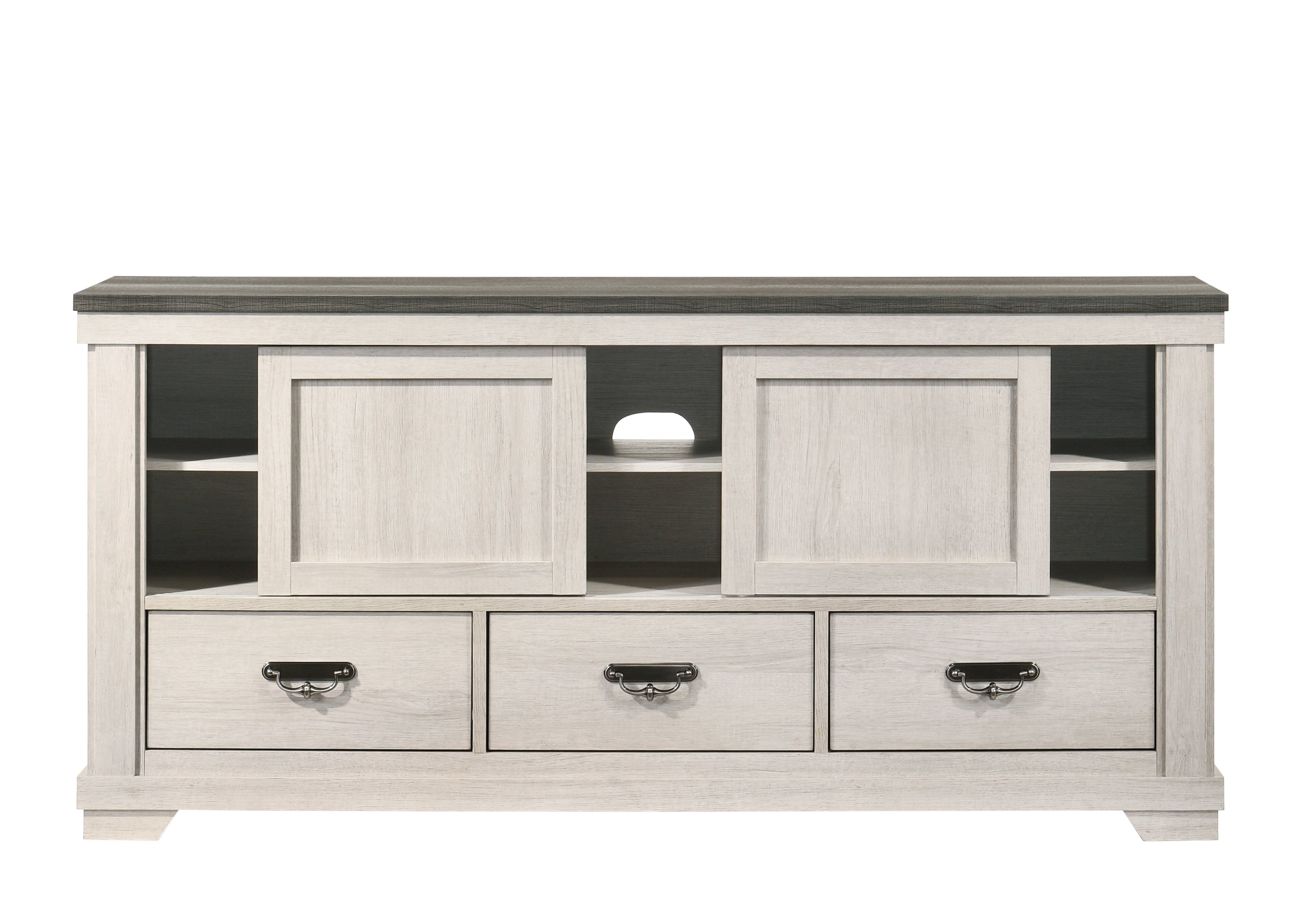 Leighton Cream/Brown TV Stand - MyWaynesHome #