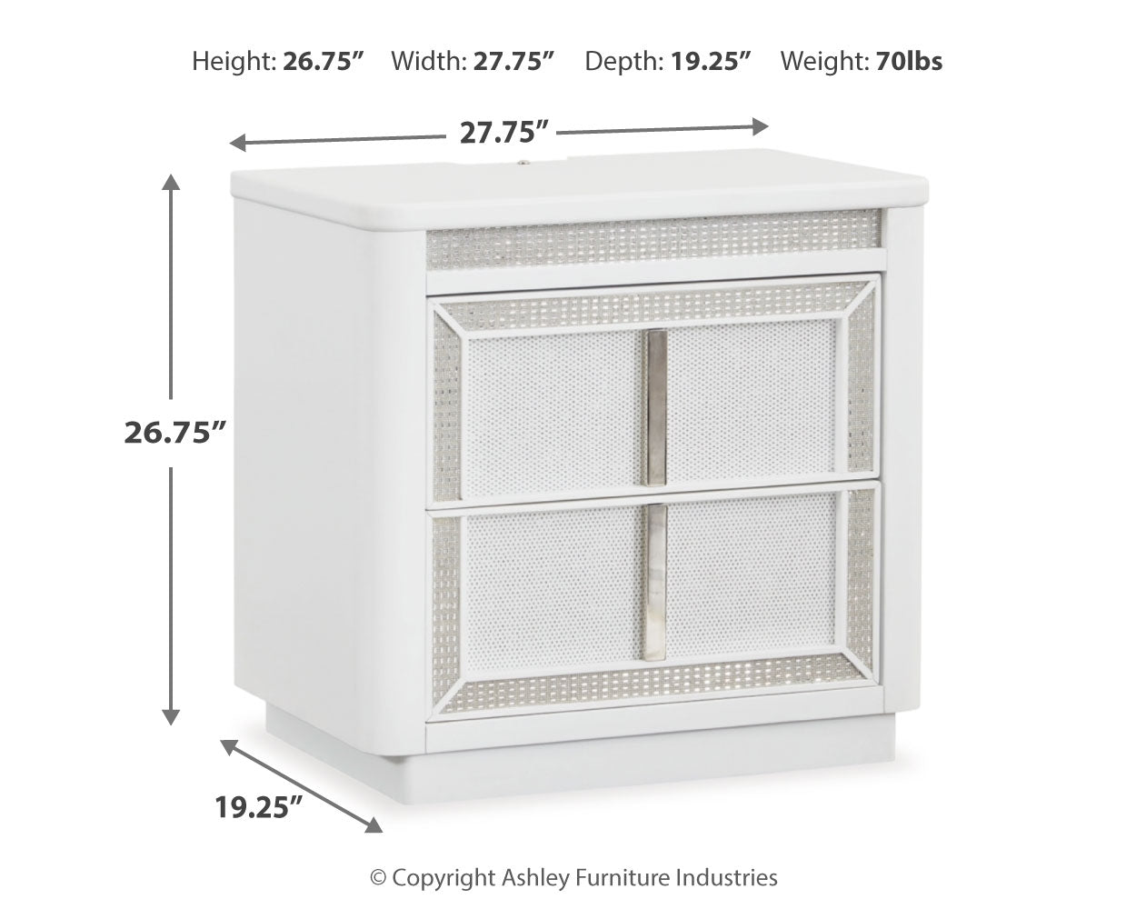 Chalanna Queen Panel Storage Bed and Nightstand