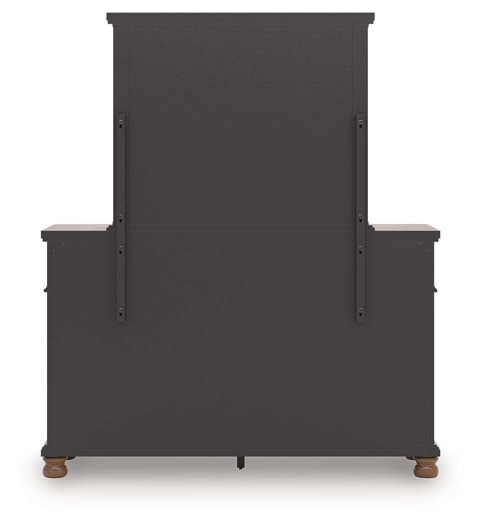 Rowlenstown Queen Poster Bed, Dresser and Mirror
