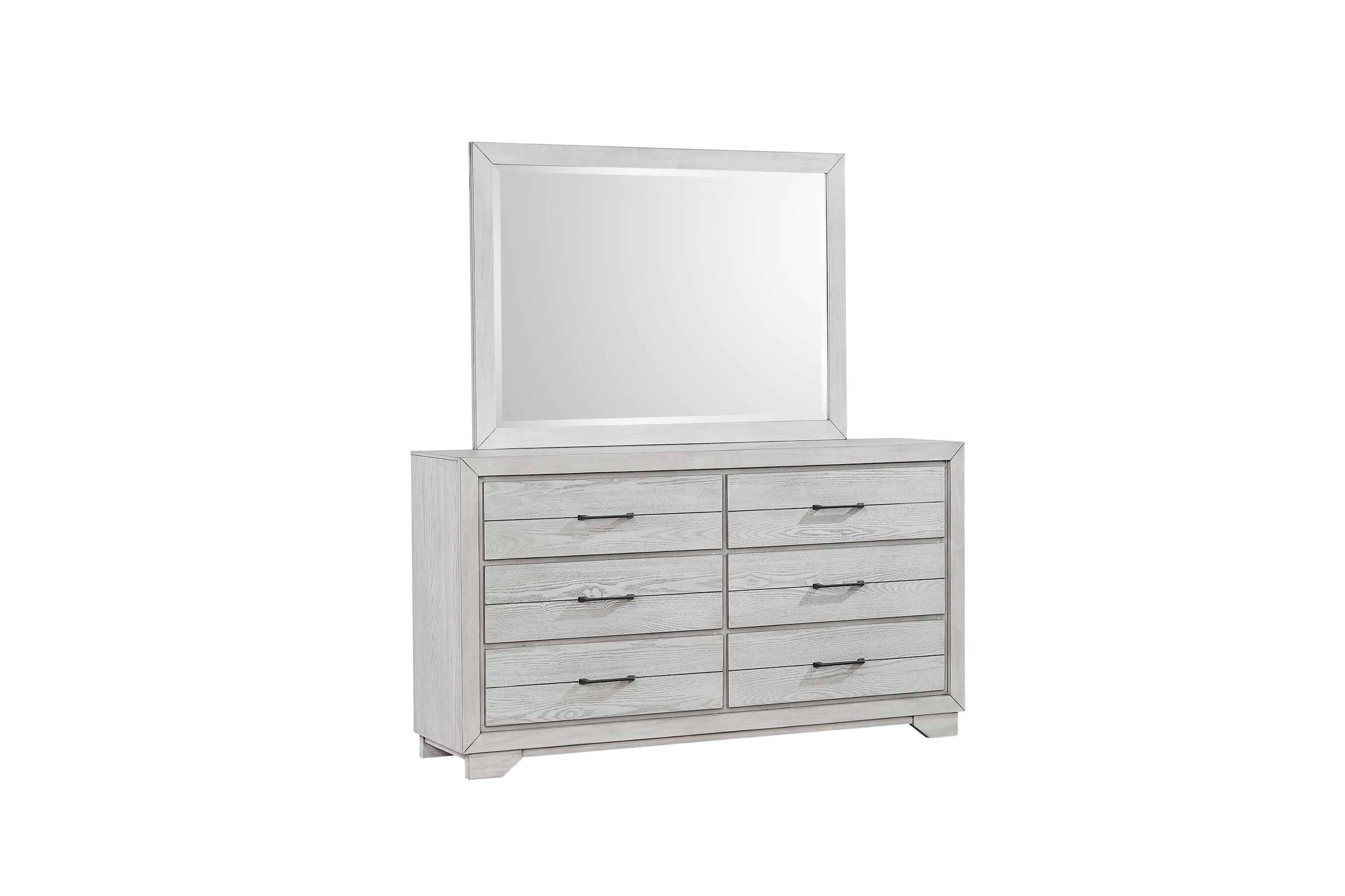 White Sands Chalk Bedroom Mirror (Mirror Only) - MyWaynesHome #