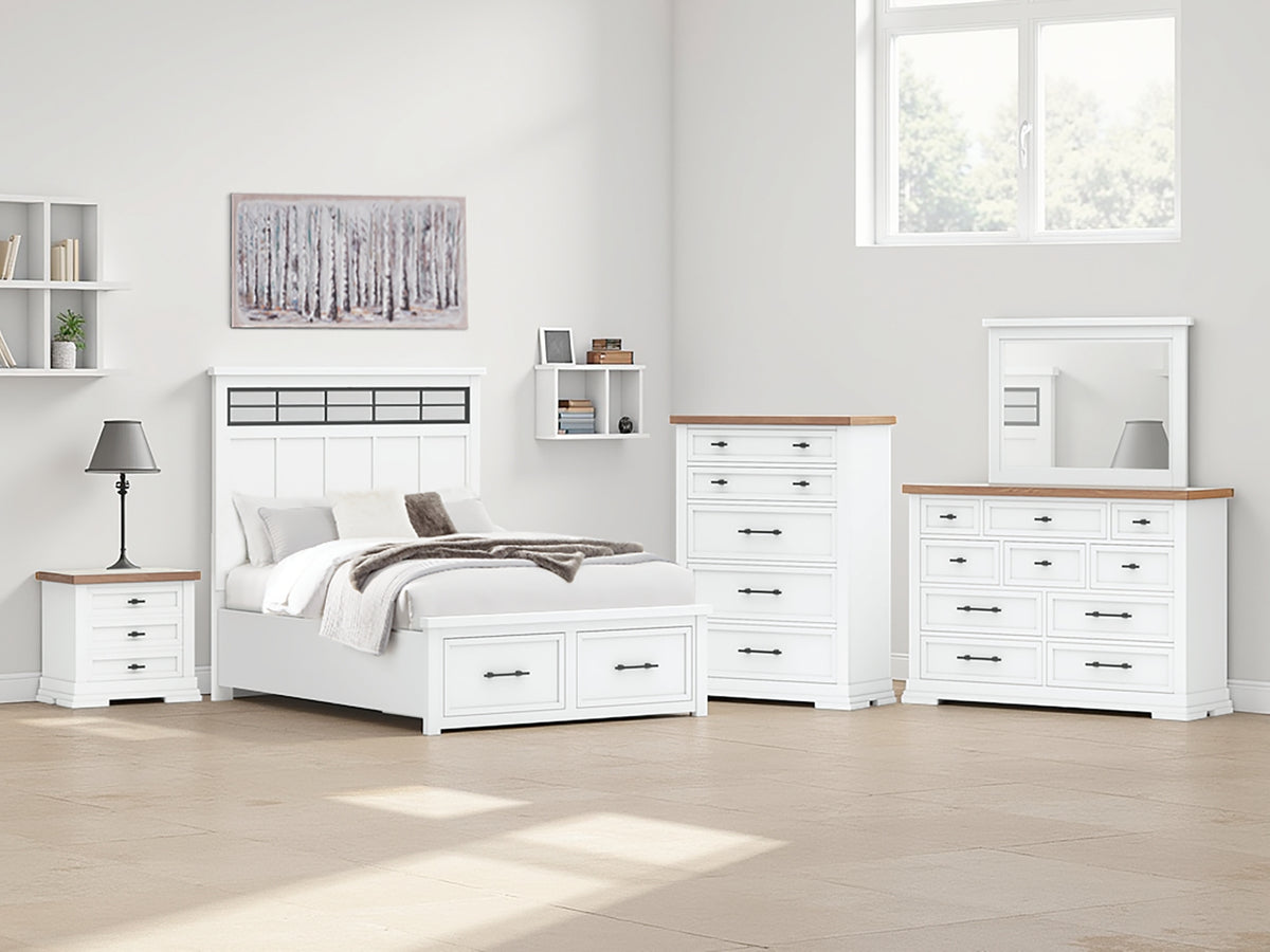 Ashbryn Queen Panel Storage Bed