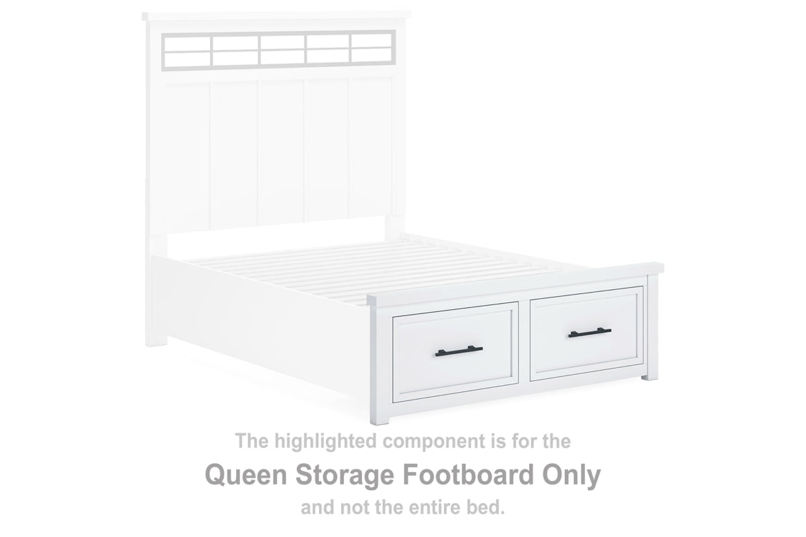 Ashbryn Queen Storage Footboard
