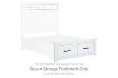 Ashbryn Queen Storage Footboard