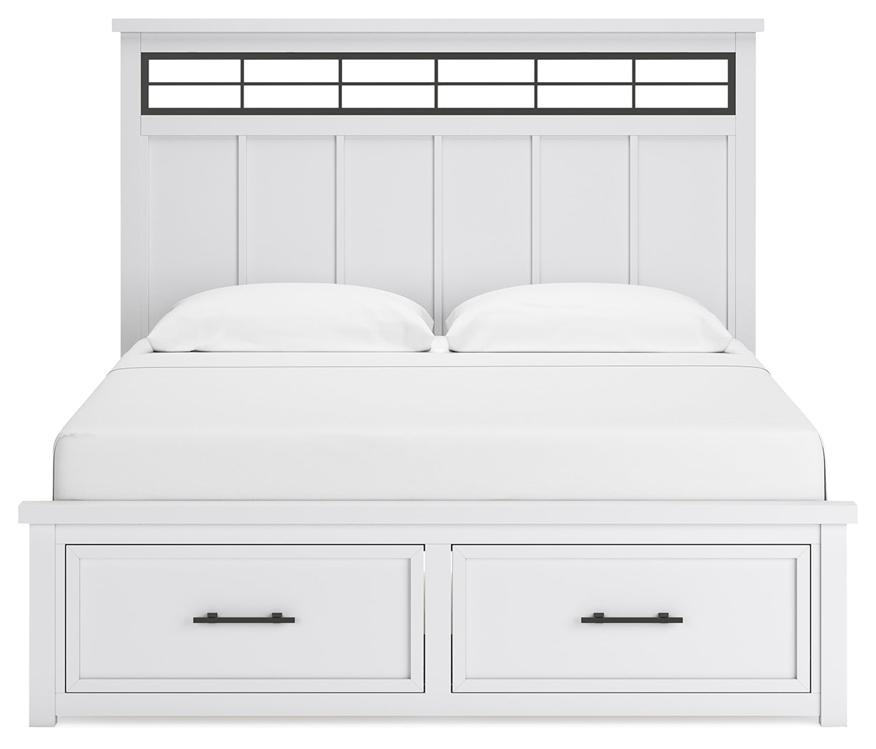 Ashbryn King Panel Bed, Dresser, Mirror and 2 Nightstands