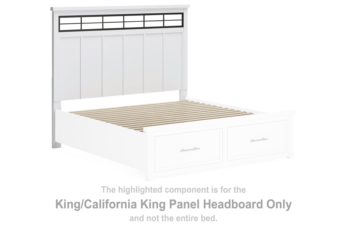 Ashbryn King/California King Panel Headboard with Roll Slats